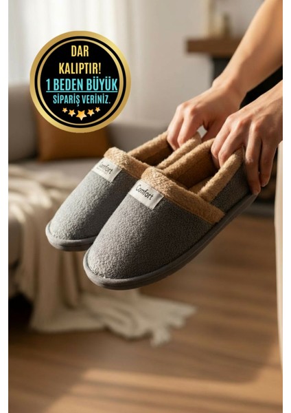 Peluş Kadın Ev Babeti Tüylü Yumuşak Taban Ev Botu Panduf fiyatları