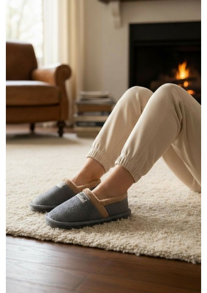 Peluş Kadın Ev Babeti Tüylü Yumuşak Taban Ev Botu Panduf modelleri