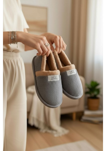 Peluş Kadın Ev Babeti Tüylü Yumuşak Taban Ev Botu Panduf fırsatları