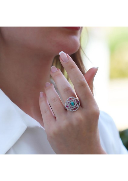 Aria Stone Serisi Gümüş Yüzük