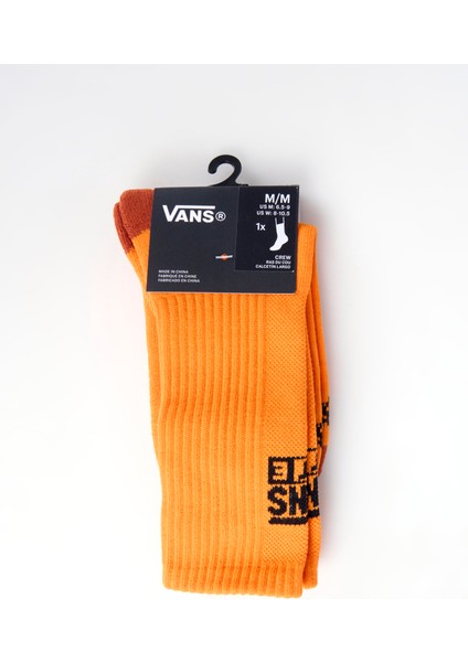 VN000PT612Q1-CRESTLINE Crew Sarı Unisex Çorap