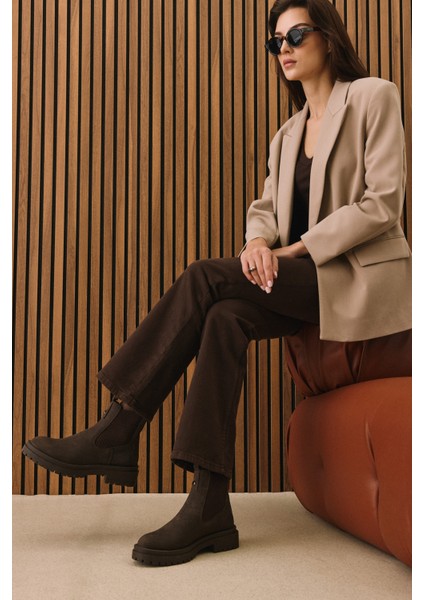 , Kadın Hakiki Deri Bot 153359Z3102 Kahve fiyatları