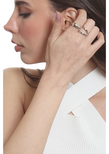 Kadın Iki Parmak Tasarım Yüzük modelleri