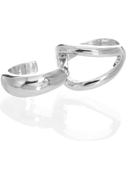 Kadın Iki Parmak Tasarım Yüzük indirimleri
