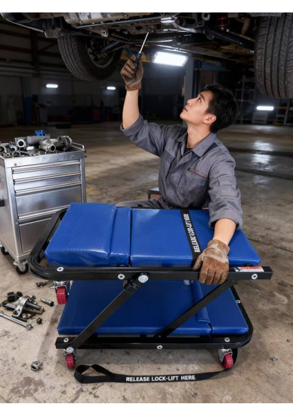 Frıko 48‘’araç Altı Bakım Tablası (Yatma ve Tabureli Tahtası) 12KG