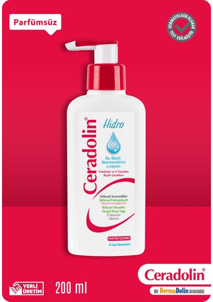 Hidro 200Ml Su Bazlı Nemlendirici Losyon