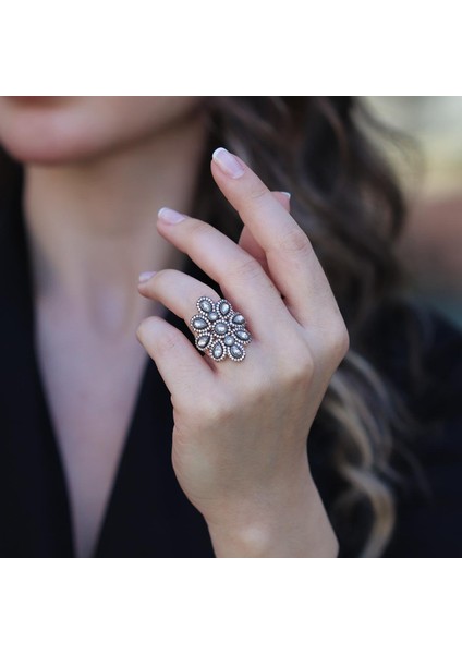 Elmas Montür Modeli Rose Gold Gümüş Yüzük fırsatları