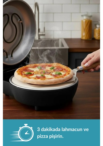 | Çok Amaçlı Taş Fırın | Pizza, Lahmacun, Ekmek ve Tandır Yapma Makinesi - Dm SO07 - Siyah, Kırmızı, Beyaz modelleri
