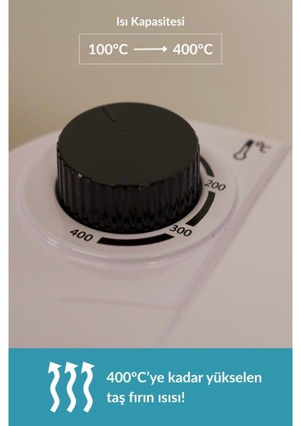 | Çok Amaçlı Taş Fırın | Pizza, Lahmacun, Ekmek ve Tandır Yapma Makinesi - Dm SO07 - Siyah, Kırmızı, Beyaz