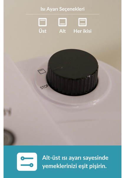 | Çok Amaçlı Taş Fırın | Pizza, Lahmacun, Ekmek ve Tandır Yapma Makinesi - Dm SO07 - Siyah, Kırmızı, Beyaz