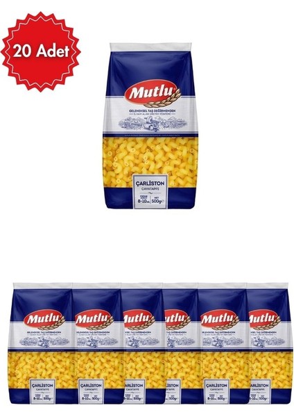 Çarliston Makarna 500 gr x 20 Adet - Geleneksel Tariflere Uygun, Kolay Pişen Lezzet