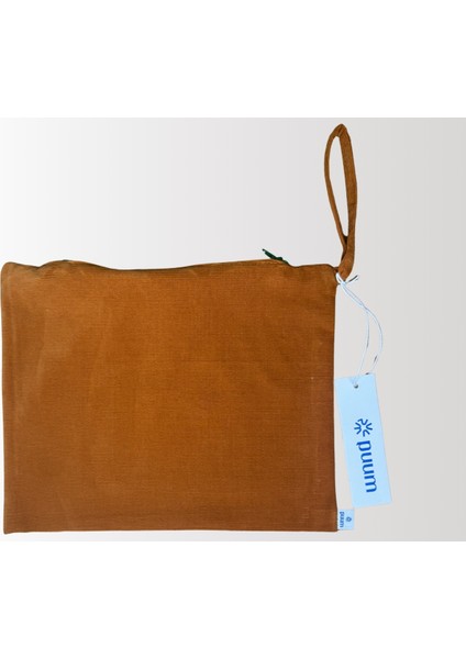 Fitilli Kadife Kiremit Kalem Kutusu & Makyaj Çantası – 25X21 cm modelleri