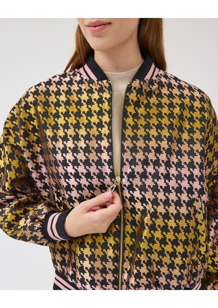 Kadın Full Fermuar Kapamalı Oversize Ribana Yaka Detaylı Ceket indirimleri