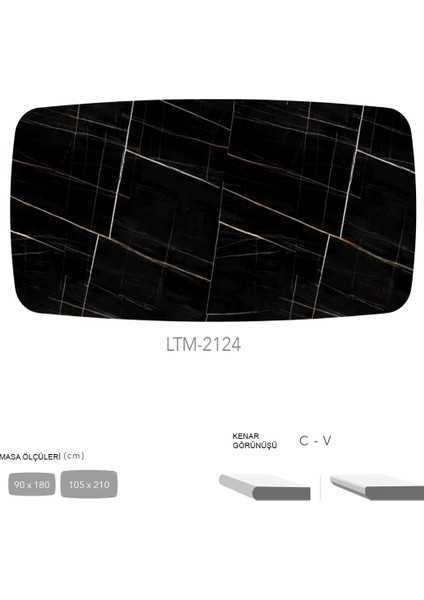 Cdf Masa Tablası 105X210 - DCLTM2124