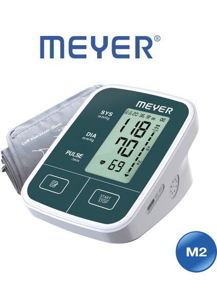 Meyer M2 Talky Üst Koldan Ölçer Konuşan Dijital Tansiyon Aleti