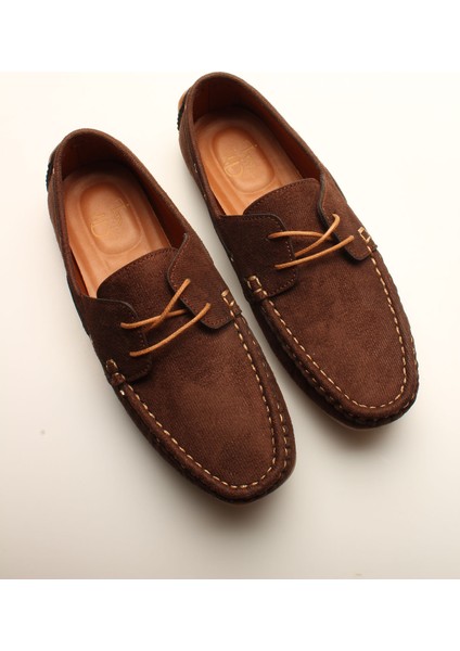 Idil Kahverengi Bağlı Süet Kadın Rok