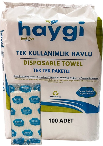 Tek Kullanımlık Hijyenik Kuaför Spor - Ev Havlusu 100 Adet 40X80 cm