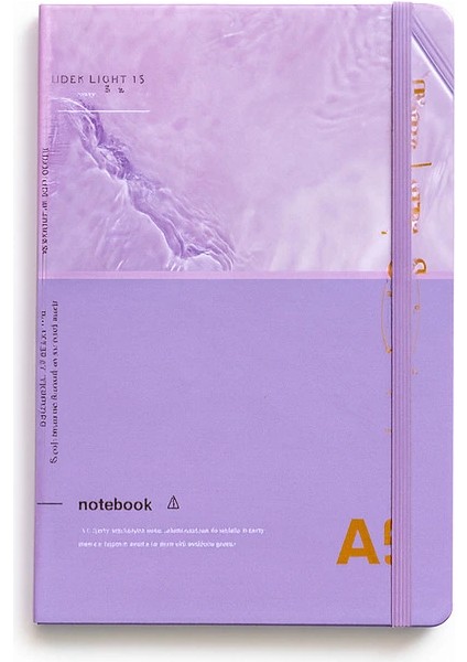 2 Adet Çizgili Defter Ajanda - Uçlu Kalem Hediyeli Waves Of Sparkle A5-A6 modelleri