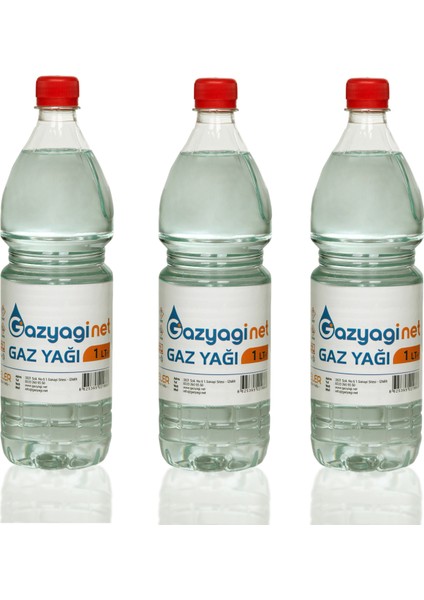 Gazyağı 3 litre (Zift Sökücü, Zincir ve Motor Temizleyici, Gaz Sobası ve Gaz Lambası Yakıtı)