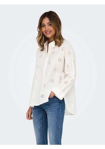 15360467 Kadin Gomlek - Ekru