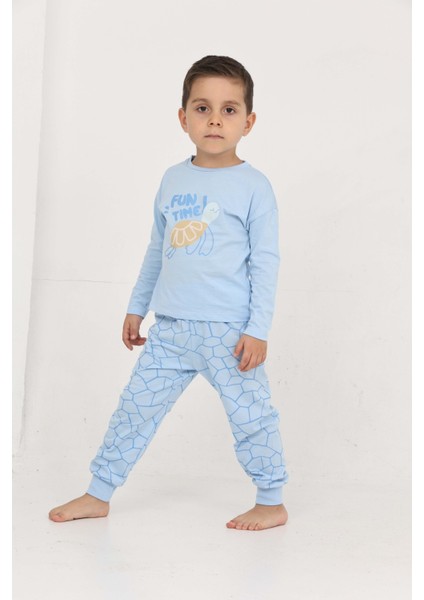 Erkek Çocuk Kaplumbağa Baskılı Pijama Takım fiyatları