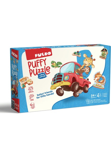 Puffy Puzzle Safari Animals