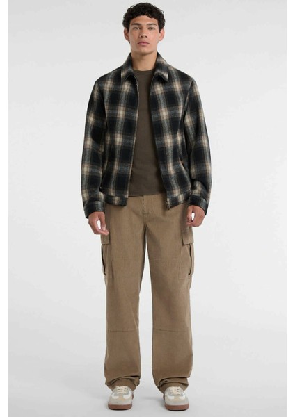 Erkek Yün Karışımlı Bomber Ceket - Çok Renkli fırsatları