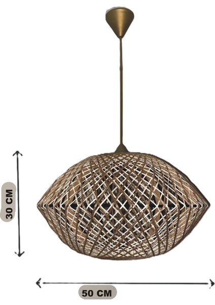 Doğal,el Yapımı-Bohem-Rustik-Modern-Hasır,jüt- Sarkıt Avize fırsatları