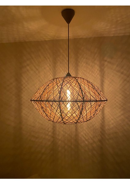 Doğal,el Yapımı-Bohem-Rustik-Modern-Hasır,jüt- Sarkıt Avize indirimleri