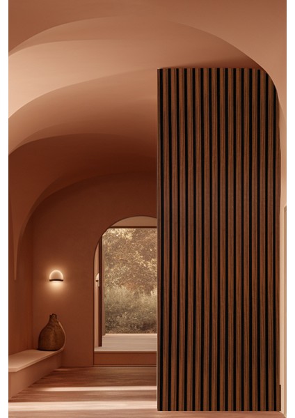 Mdf Ahşap Akustik Duvar Paneli 60X275 cm - Polisander modelleri