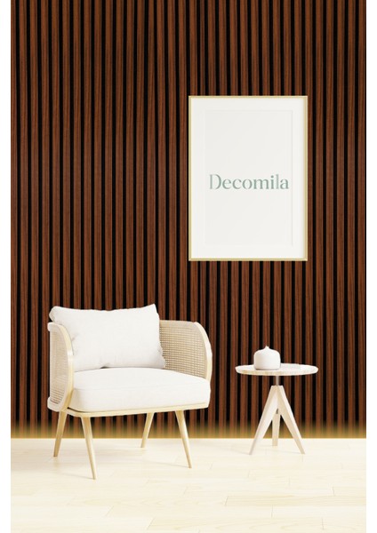 Mdf Ahşap Akustik Duvar Paneli 60X275 cm - Polisander fırsatları