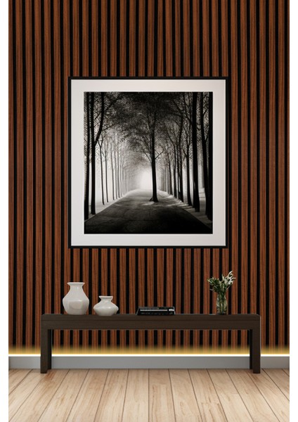 Mdf Ahşap Akustik Duvar Paneli 60X275 cm - Polisander indirimleri