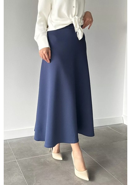 Bel Lastikli Scuba Tesettür Kiloş Etek P-00018921