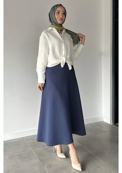 Bel Lastikli Scuba Tesettür Kiloş Etek P-00018921 fiyatları