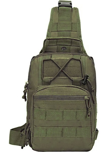 Çapraz Göğüs Askılı Tactical Çanta Haki