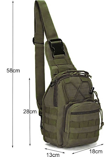 Çapraz Göğüs Askılı Tactical Çanta Haki indirimleri