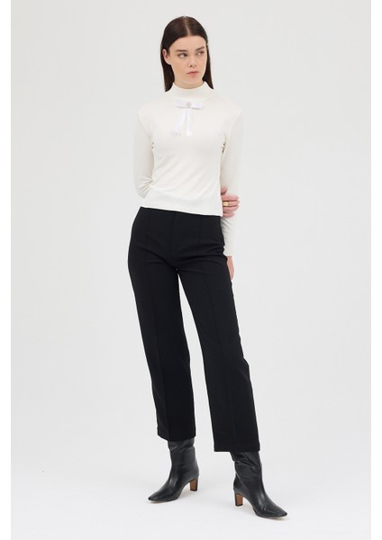 Ekru Bronşlu Uzun Kol Bluz 8197A fırsatları