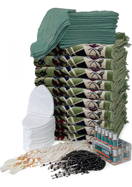 20 Kişilik Hac ve Umre Hediyelik Kadife Seccade Seti Esanslı – (Rvz-Bhr) fırsatları