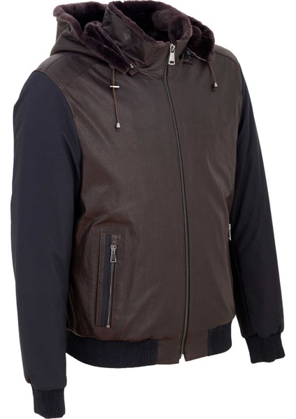 Kahve Hakiki Deri Erkek Hakiki Deri Mont - E23BKM310460-Q9T fiyatları