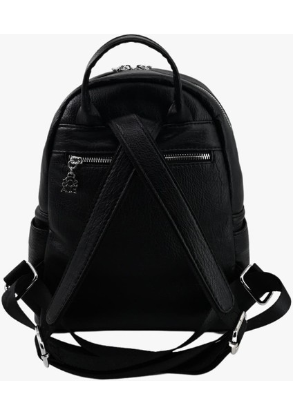 67-9012 Kadın Askılı Sırt Çanta - Siyah
