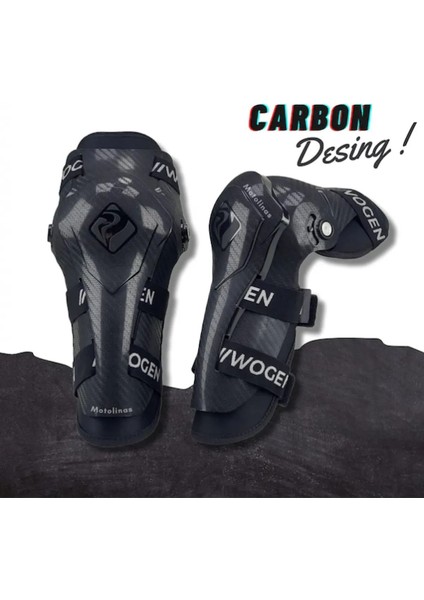Motosiklet Lüx Dizlik Mafsallı Koruma Carbon Desenli Rahat Kullanım Motorcu Diz Koruyucu modelleri
