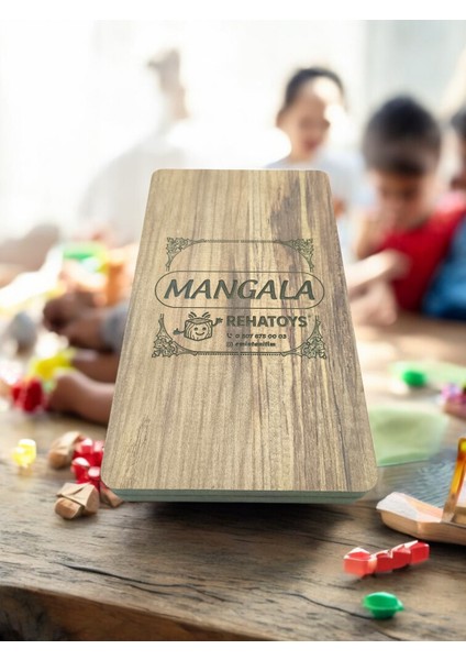 Ahşap Mangala Seti 16X56 cm (Kırmızı Taşlı) modelleri