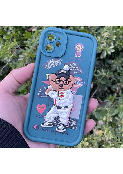 Apple iPhone 11 Kılıf Ayıcıklı Darbe Önleyici Silikon Kapak