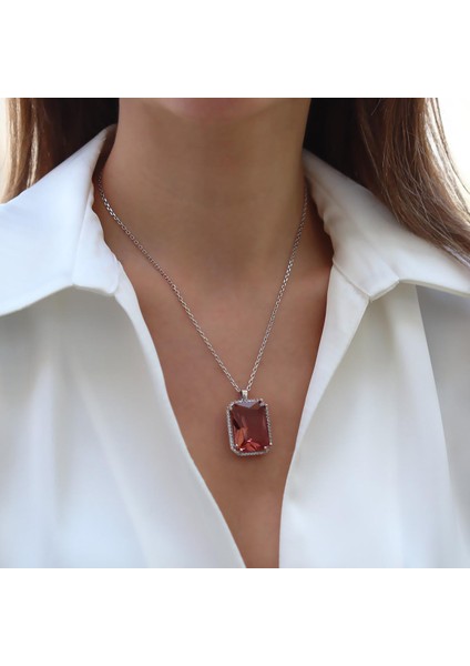 Zultanit Taşlı Mega Baget Gümüş Kolye fiyatları