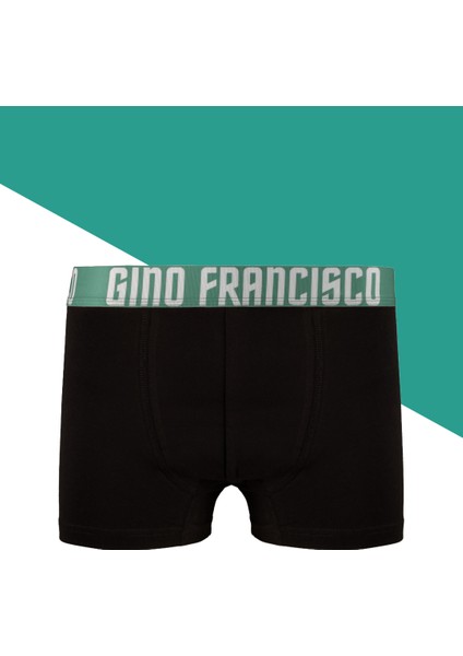 Yeşil Pamuklu Tekli Erkek Boxer - Mood Collection