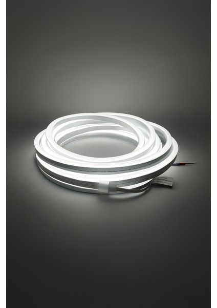 6X12MM Dış Mekan Neon LED – 8W 12V Yandan Bükmeli – Gün Işığı