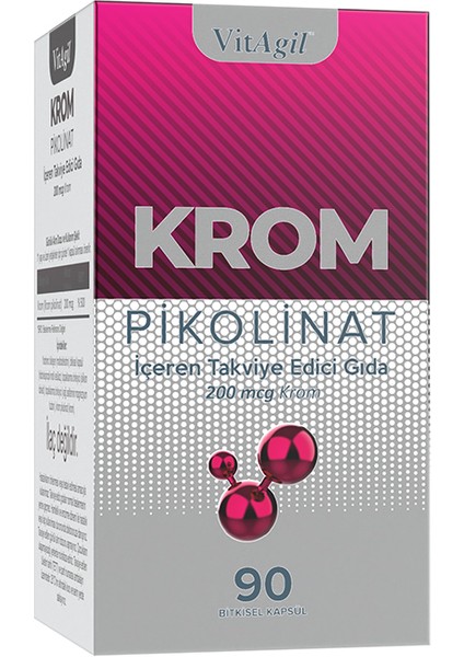 Krom Pikolinat 90 Bitkisel Kapsül fiyatları