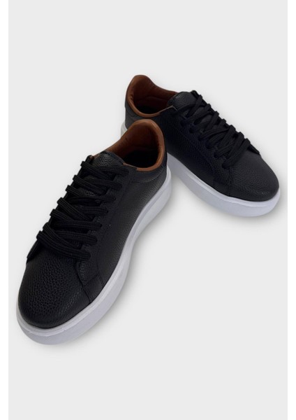 Unisex Günlük Sneaker Ayakkabı Siyah - Taba modelleri