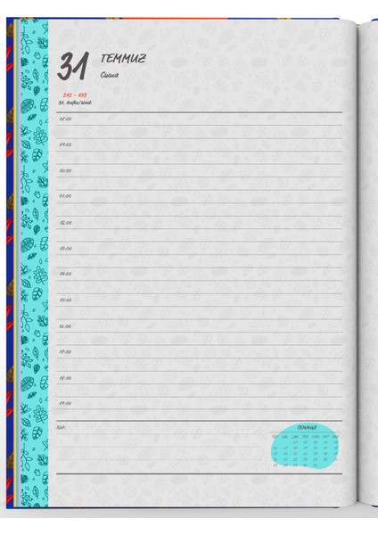 2026 Ajanda Yapraklar Mavi fırsatları