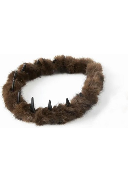 Yumuşak Kürklü Dekorlu Geçmeli Taç